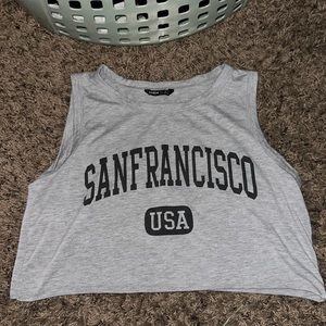 SanFransisco graphic cropped tank top